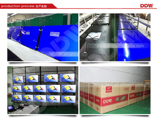 65" curvó el bisel video DDW-LW650HN11 de la alta resolución 3.5m m Snarrow de los liendres 1080p de la pared 500