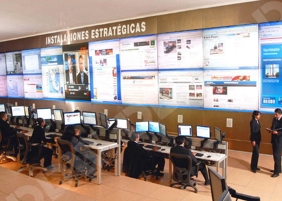 55 el panel video DDW-LW550DUN-TKB1 de la pared 12 V TFT de la sala de control de la exhibición de LG lcd de la pulgada