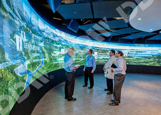 Los liendres curvados contraluz llevados de la pantalla de vídeo 500 emergen monitor fino antideslumbrante del bisel de LG