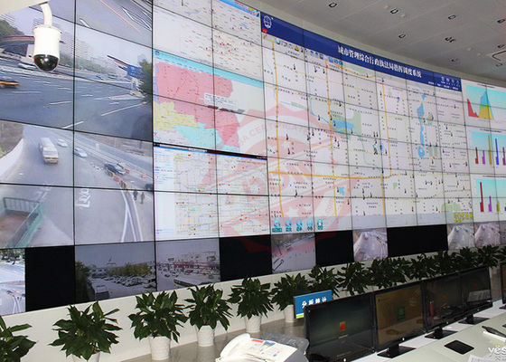 el bisel HDMI de 3.5m m curvó el monitor de exhibición 46 tiempo de respuesta de la retroiluminación LED 5ms de la pulgada