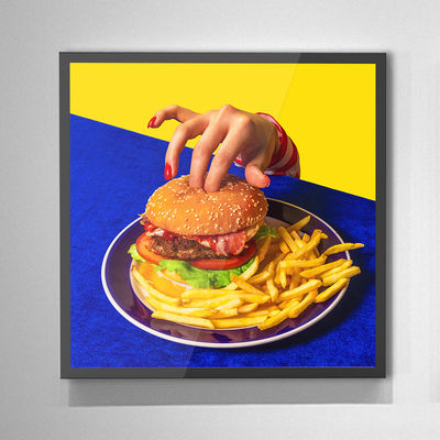 22 pulgadas - monitor cuadrado de la publicidad de la señalización del Lcd Digital de la pantalla de la alta definición para el supermercado