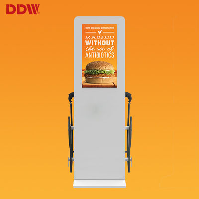 65 pulgadas Lcd Fhd modificaron las estaciones de carga para requisitos particulares públicas del autobús/del coche del quiosco del servicio del uno mismo DDW-AD6501S