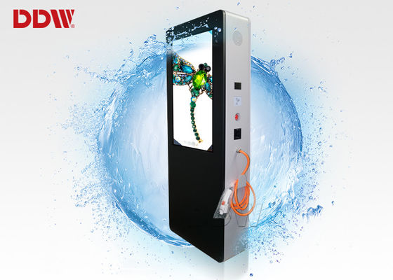 65 pulgadas ISO9001 al aire libre modificaron la pila elegante para la energía - coche 2500nits DDW-AD6501S de la carga para requisitos particulares de la señalización de Digitaces del color