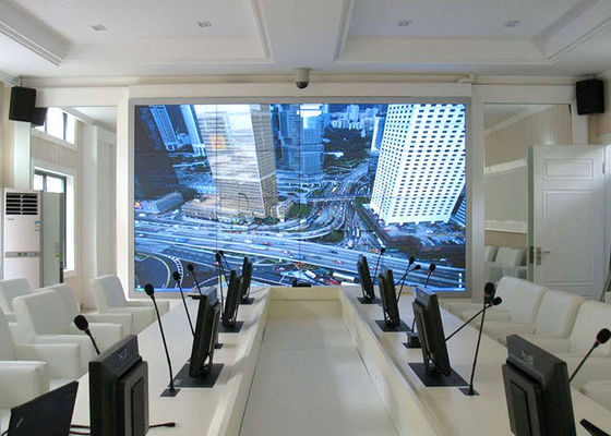 solución video llevada interior 3.5m m de la pared de la muestra 500nits de LG de la exhibición multi video brillante de la pared 4x4