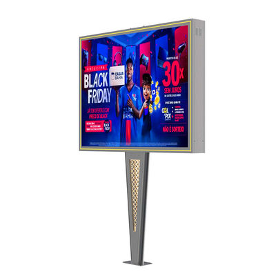 Diseño personalizado de alta gama p6 8000nits de acero impermeable IP65 cartel digital exterior LED para publicidad