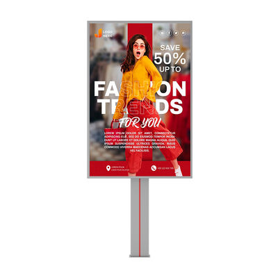 Fácil de instalar impermeable IP65 p6 8000nits sistema de acero 4G publicidad al aire libre cartel LED con HDMl