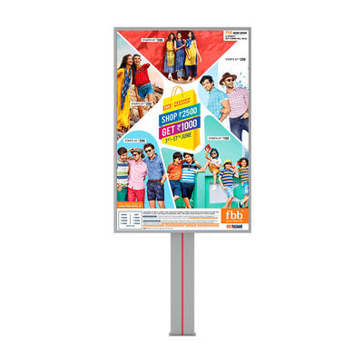 Diseño de alta gama 8000nits impermeable IP65 p6 acero panorama exterior para publicidad