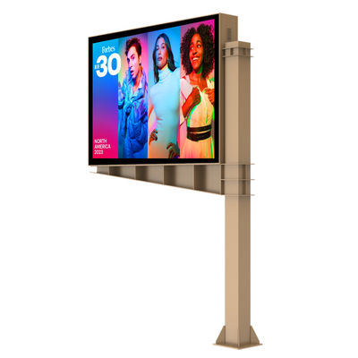 Diseño personalizado de gama alta 8000nits P6 IP65 LED pantalla de pantalla digital de dos lados cartelera publicitaria exterior