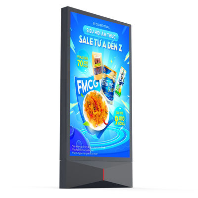 Fácil de instalar IP65 impermeable P4 P5 P6 P8 P10 mupi digital LED pantalla de señalización digital