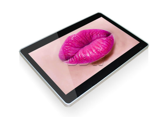 Exhibición montada en la pared modificada para requisitos particulares de la situación del piso de la publicidad del Lcd de la alta definición