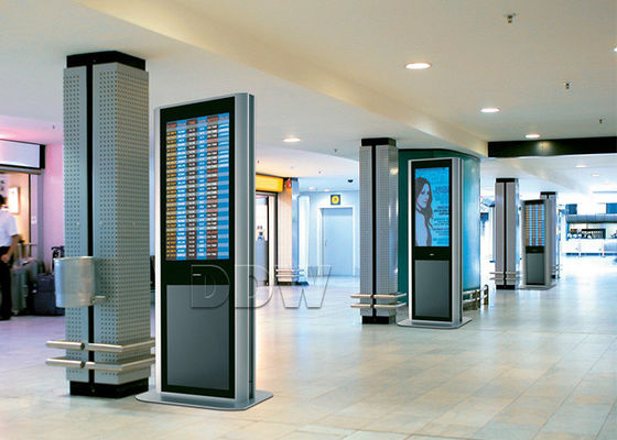 Todos en una 55 pulgadas 1920x1080 doblan definición echada a un lado 1024x768 DDW-AD5501S del monitor de la PC del quiosco de la pantalla táctil de la pantalla del lcd la alta