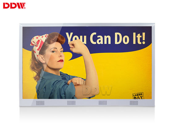 Tótem montado en la pared de la exhibición de la publicidad de la pantalla táctil multi del punto/43" horizontal DDW-AD4301WN
