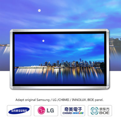 Quiosco montado en la pared 98" de la señalización de Digitaces entrada legible de la pantalla DDW-AD9801W HDMI VGA de la luz del sol