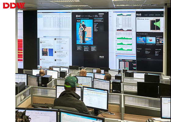 el múltiplo video de la exhibición de pared de 1,8 milímetros LG interconecta las pantallas de la sala de control para el centro de la vigilancia de la seguridad