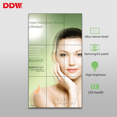 exhibiciones de pared video grandes del alto brillo 500nits, 55" pantallas de Videowall LCD TV