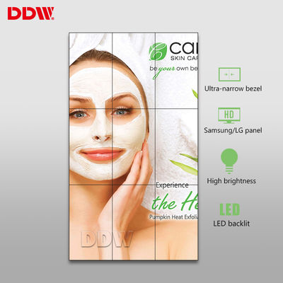 60Hz 55 LCD multi exhiben ángulo de visión inconsútil de 178 grados con el bisel estrecho