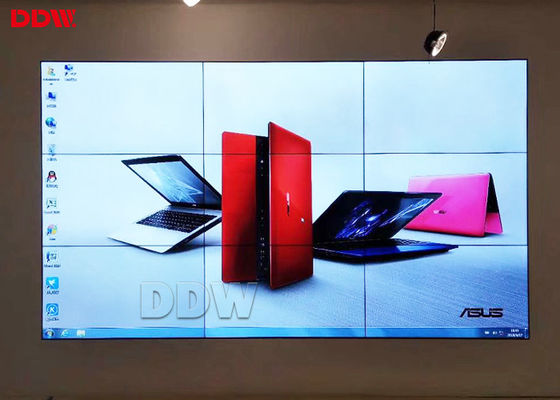 1920*1080P pared video comercial de 55 pulgadas con los liendres antideslumbrantes de la superficie 500