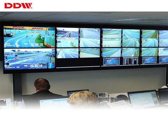 Entrada-salida video curvada de la retroiluminación LED RS232 del brillo de los liendres de la pared 500 del círculo 55