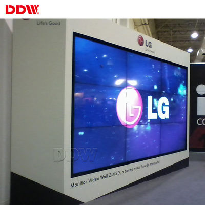 exhibición de pantalla de vídeo comercial de 60Hz LCD 46 pulgadas 1,7 milímetros de 1920*1080 VGA Y de RRPP sistema de pesos americano del Pb