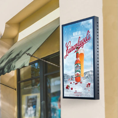 43 pulgadas de al aire libre toda la señalización montada en la pared de aluminio de Digitaces del alto brillo