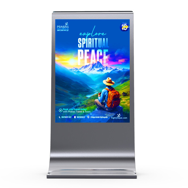 Fácil instalación 8000nits P4 P5 P6 P8 P10 mupi digital de señalización exterior LED pantalla digital