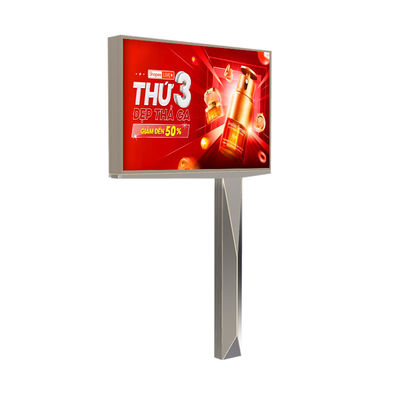 Fácil instalación de pantalla digital de acero con pantalla LED P 6 de anuncios publicitarios