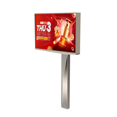 Fácil instalación de pantalla digital de acero con pantalla LED P 6 de anuncios publicitarios