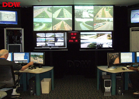Tarifa de datos máxima grande del regulador 3.2Gbps del videowall de la pantalla HDMI del lcd para el aeropuerto, librería DDW-VPH1313