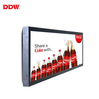 Exhibición estirada pantalla LCD transparente del monitor de la señalización de 23,1 Digitaces de la pulgada para el elevador