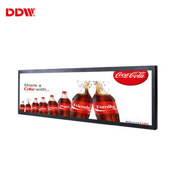 Exhibición estirada pantalla LCD transparente del monitor de la señalización de 23,1 Digitaces de la pulgada para el elevador