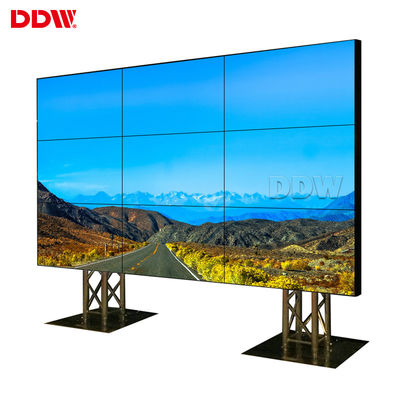 pared video del bisel ultra estrecho de 5.3m m 46 pulgadas, exhibición inconsútil de 500nits LCD